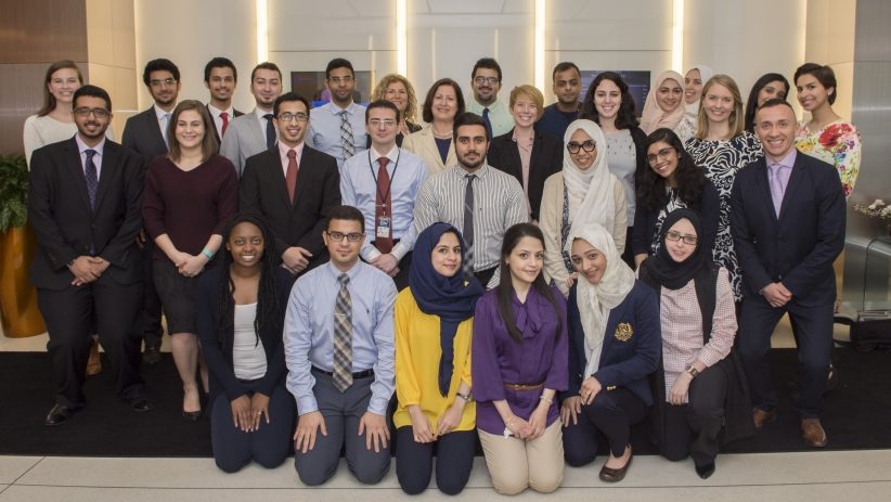 Students gather for photo from the Medical Research Fellowship Program